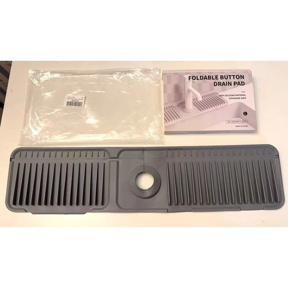 New 24 Inch Faucet Mat for Kitchen Sink, Kitchen Sink Water Splash Guard
